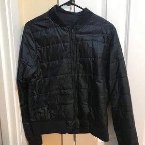 Black Lululemon bomber jacket